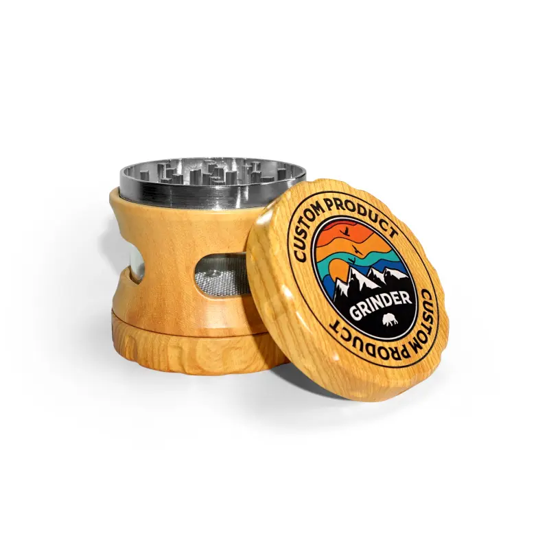 CUSTOM ROUND HONEY MAPLE PLASTIC GRINDER (63MM_60MM)-2-800.webp