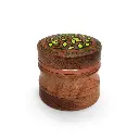 Custom Curved Wood In Rose Gold Metal Grinder