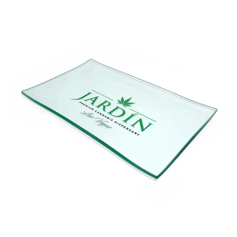 Custom Glass Rolling Tray Logo UV Printing