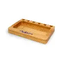 Custom Wood Rolling Tray With Pre Rolled Cone Holders