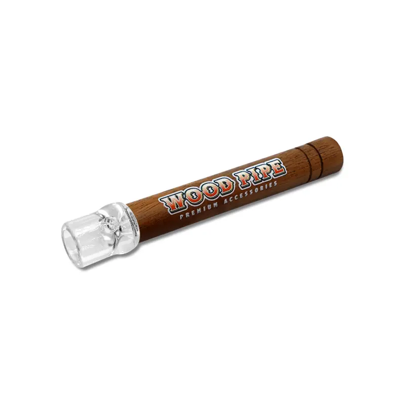 Custom Wooden Pipe With Glass