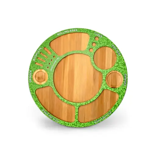 [SG-11] Custom Bamboo Turntable Tray Organizer