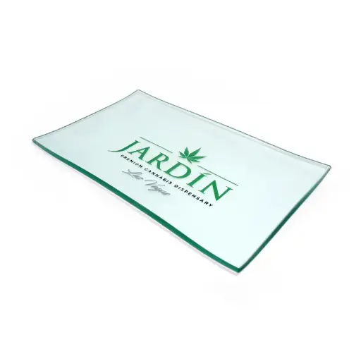 [SG-31] Custom Glass Rolling Tray Logo UV Printing