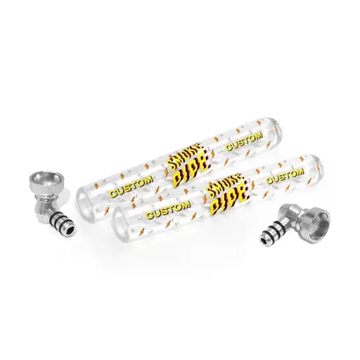 [SG-33] Custom Glass Tube Smoke Pipe