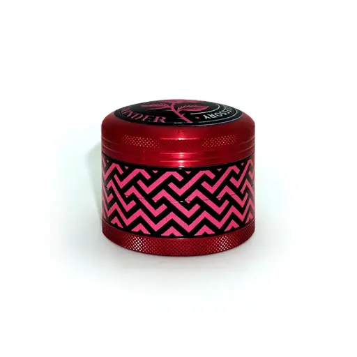 [SG-103] Custom Round Red & Black Grinder (62MM*55MM)