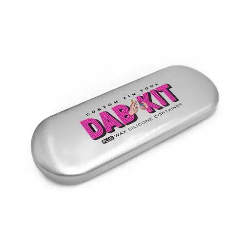 [SG-123] Custom Tin Tool DAB Kit + Wax Silicone Container